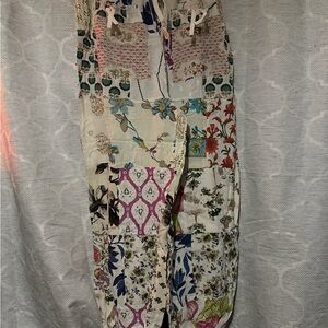 Floral Patchwork Harem Pants